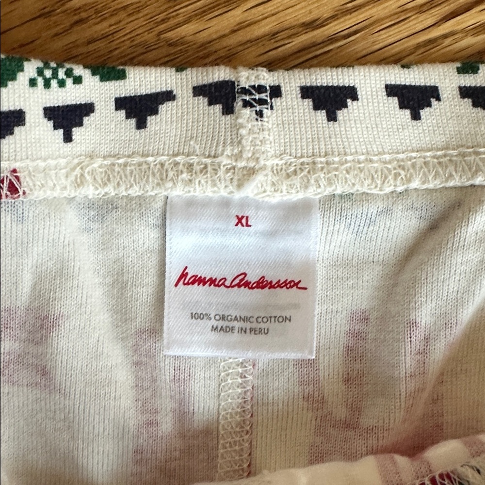 Hanna Andersson Holiday Dear Men’s Pajamas XL - Picture 3 of 3
